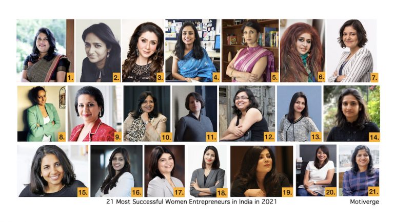 21 Most Successful Women Entrepreneurs in India in 2021